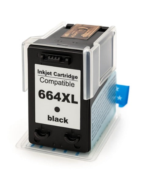 Cartucho de Tinta Compatível com HP 664XL  Preto  Microjet