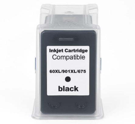 Cartucho de Tinta Compatível com HP 60XL  / 901XL Preto  Microjet