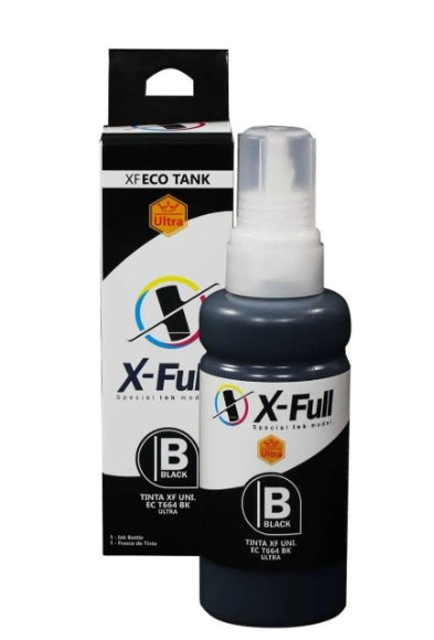 Tinta 664 / T664  Xfull Preta de 100ml