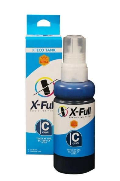 Tinta 664 / T664  Xfull Cyan de 100ml