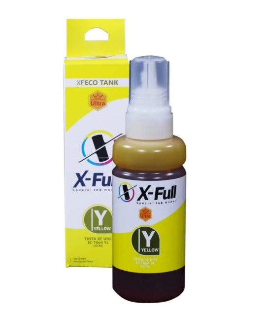 Tinta 664 / T664  Xfull Yellow de 100ml